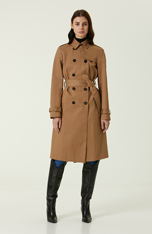 Slim Fit Siyah Süet Mont
