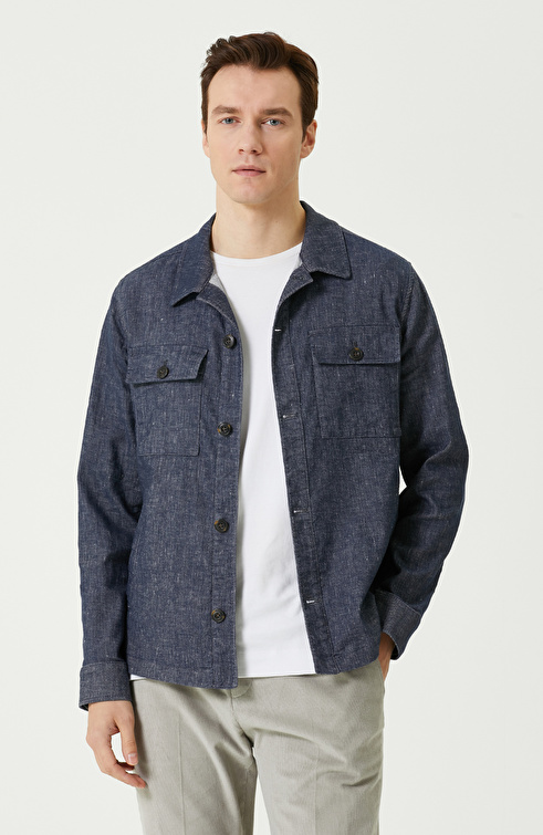 Slim Fit Siyah Süet Mont
